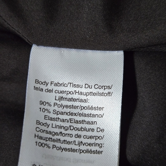 DONNA KARAN Hi Lo Ruffled Bottom Black Peplum Blazer. Size 4 - Picture 11 of 14